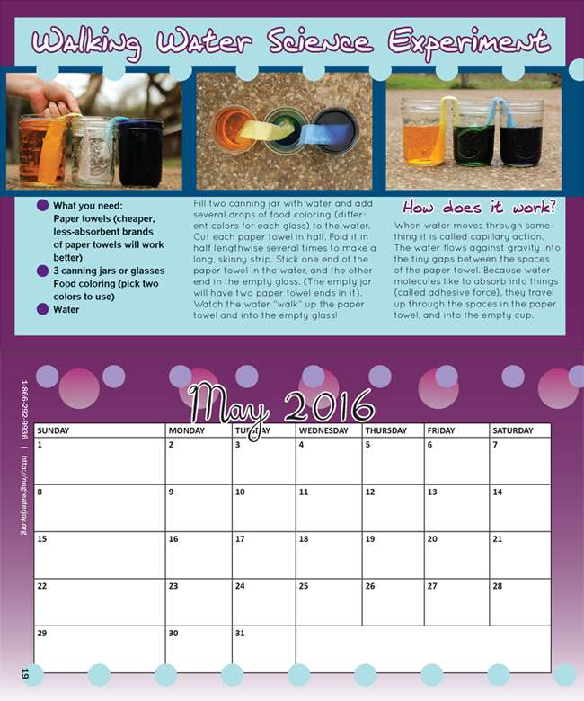 FREE Calendar Pages for May 2016
